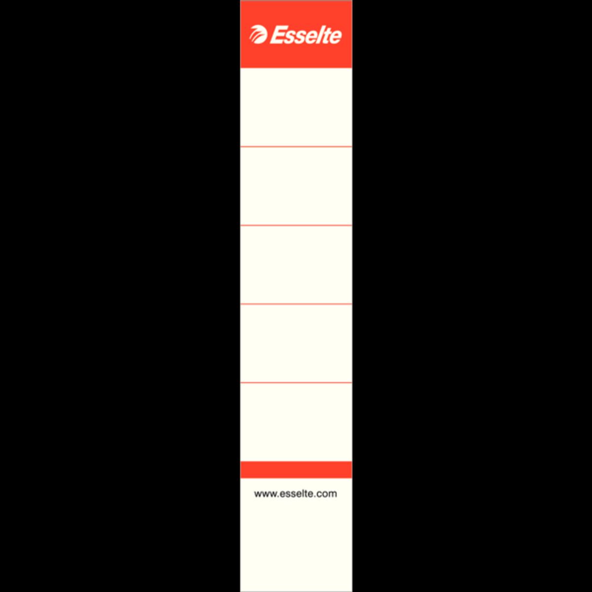 Rygetiketter til 50mm brevordner (100)