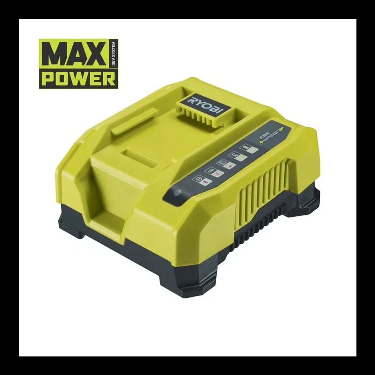 Ryobi 36V Hurtiglader 6,0 Amp/t med LED strømindikator - RY36C60A - MAX POWER