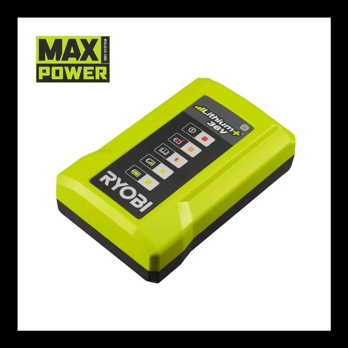 Ryobi 36V lader 1,7 Amp/t med LED strømindikator - RY36C17A - MAX POWER