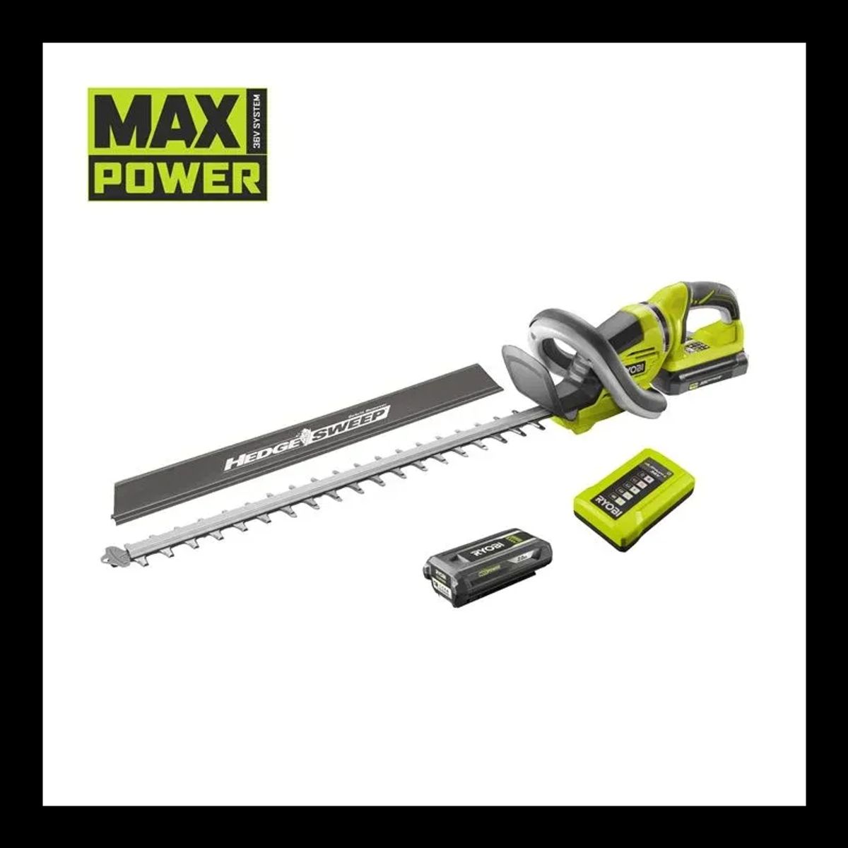 Ryobi Hækkeklipper 36V - RHT36C61R20S - MAX POWER