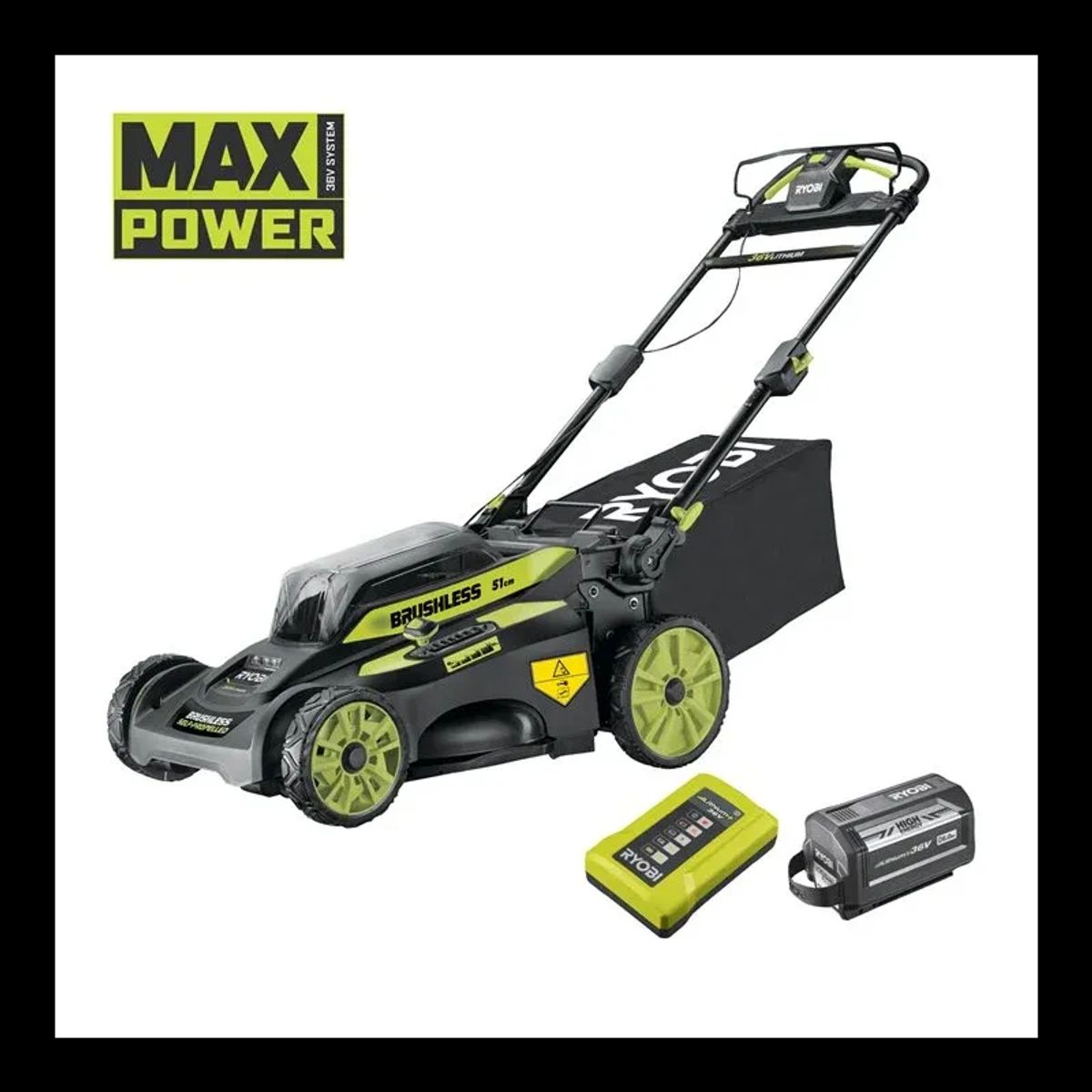 Ryobi Plæneklipper kulfri 36V - RY36LMX51A-160 - MAX POWER