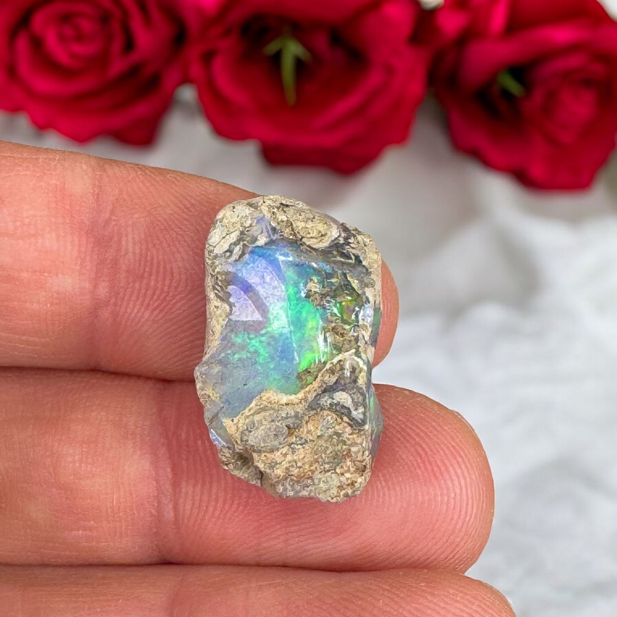 Rå boulder opal