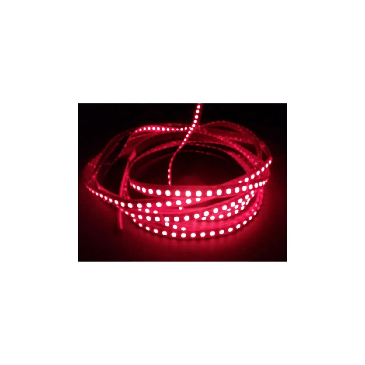 Rød 670 nm 4,8W/m 24V LED strip - 5m, IP20, 60 LED pr. meter