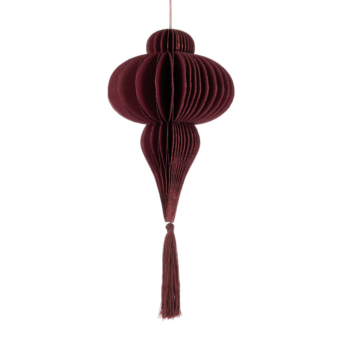 Rød Chandelier 23 cm.