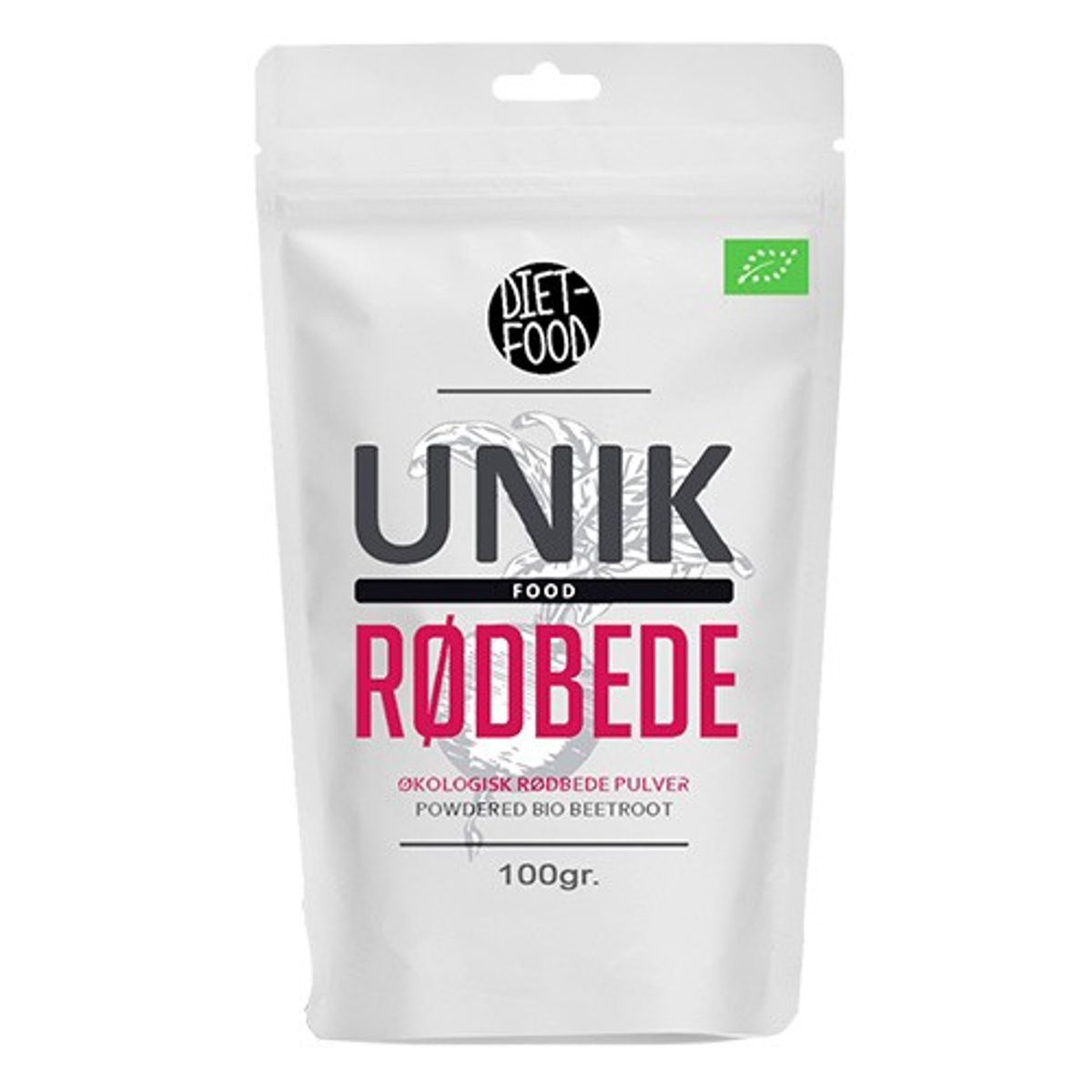 Rødbede pulver Økologisk - 100 gram - DietFood