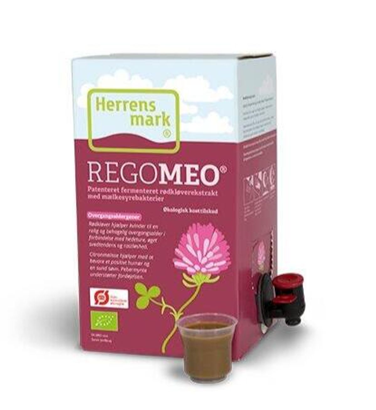 Rødkløver ekstrakt (Regomeo) Ø bag-in-box, 1L. Herrens Mark