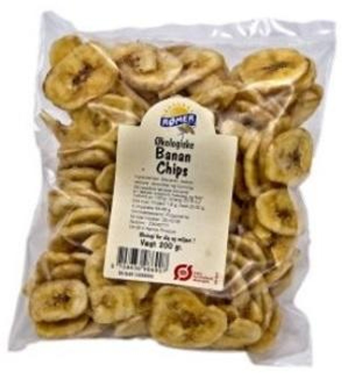 Rømer Bananchips Ø, 200g.