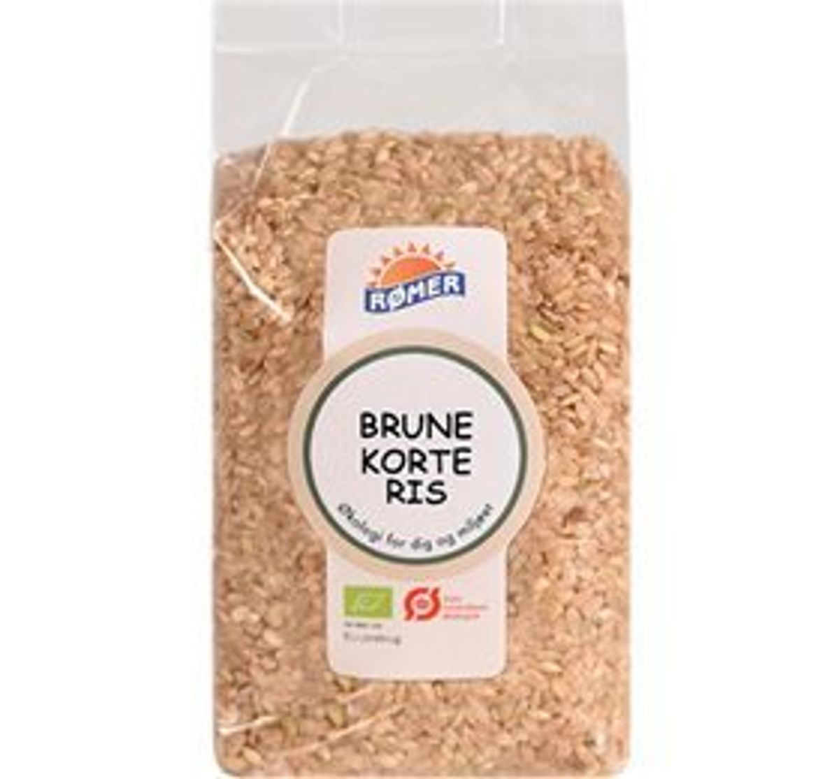 Rømer Brune korte ris Ø, 500g.