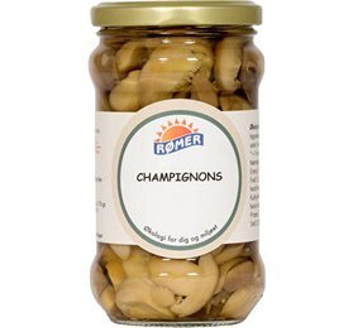 Rømer Champignon i glas Ø, 280g.