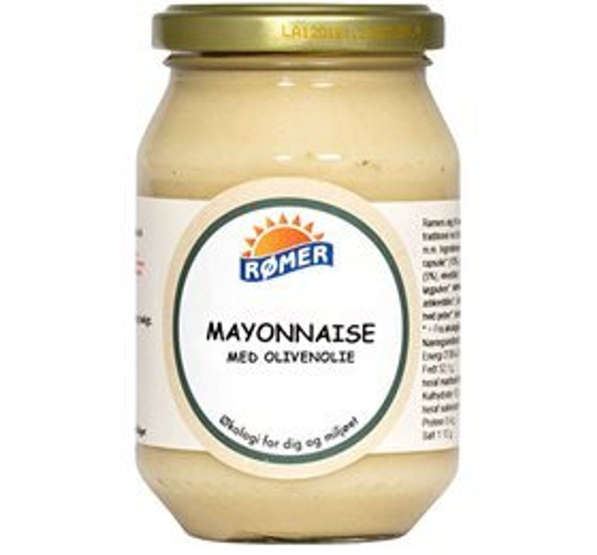 Rømer Mayonnaise olivenolie Ø, 230g.