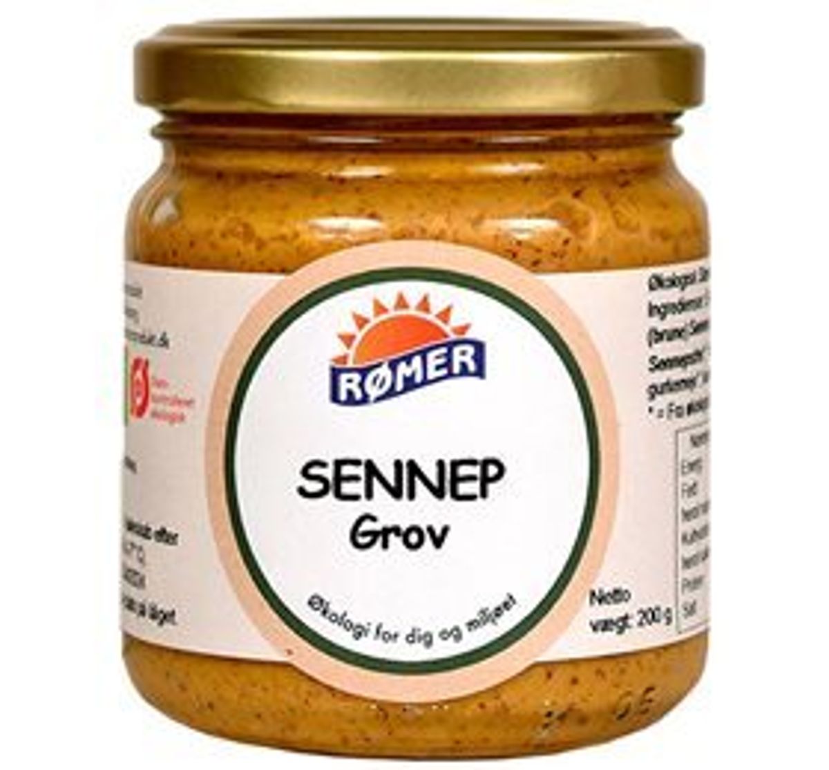 Rømer Sennep Grov Ø, 200g.