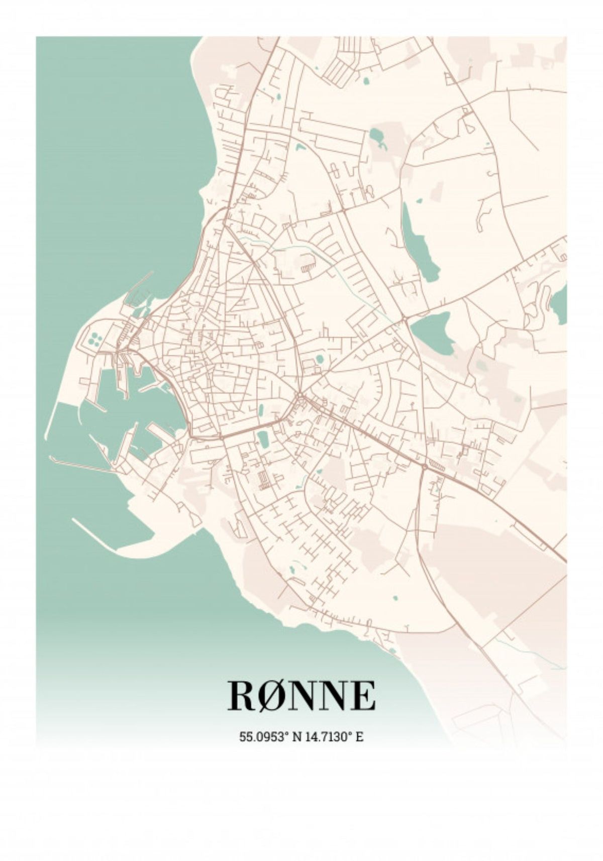 Rønne 35x50 cm (B3)