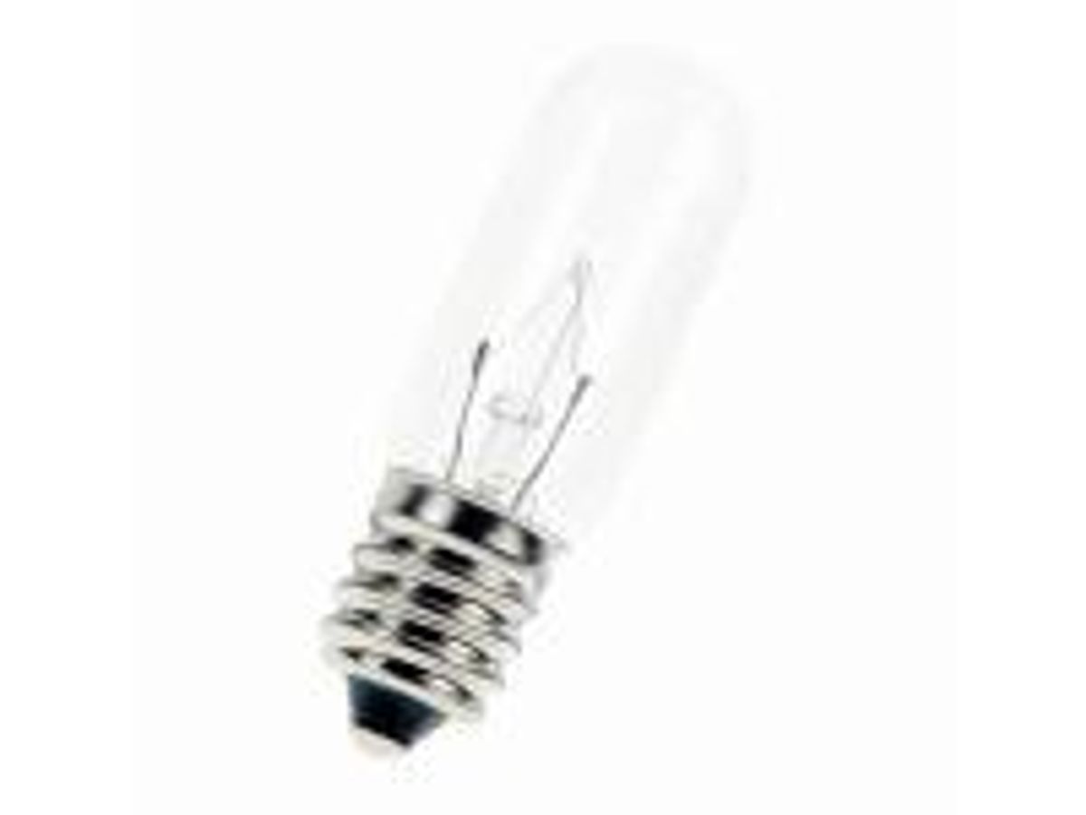 Rørlampe - 24V / 1A / 25W, E14 sokkel (Ø16x54mm)