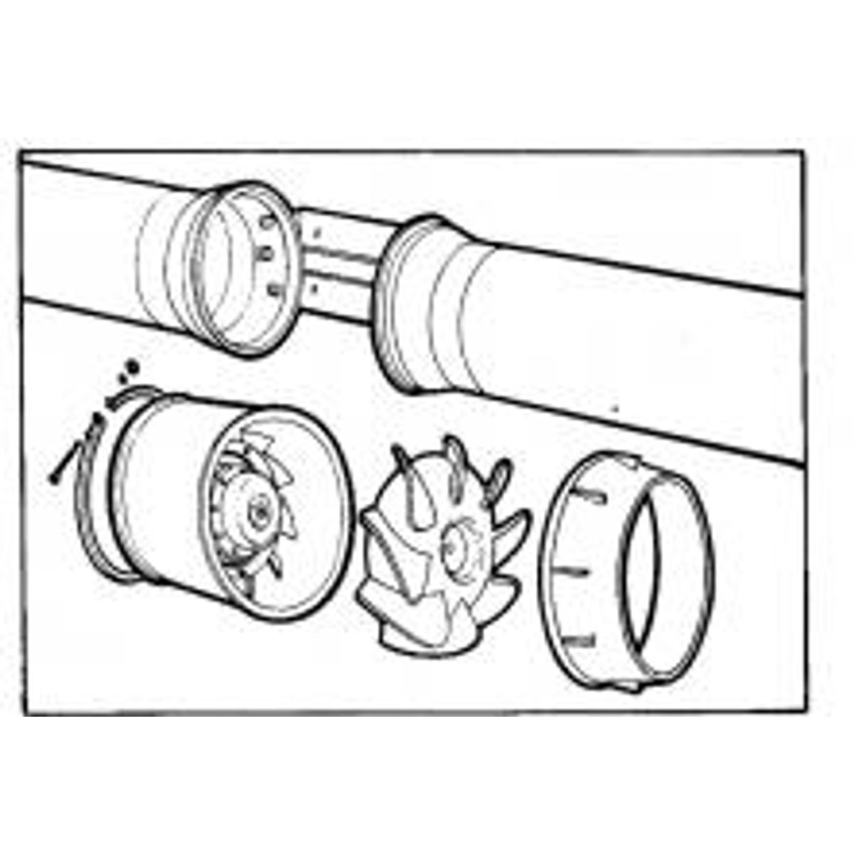 S&P kanalventilator TD 2000/315 - Ø315MM