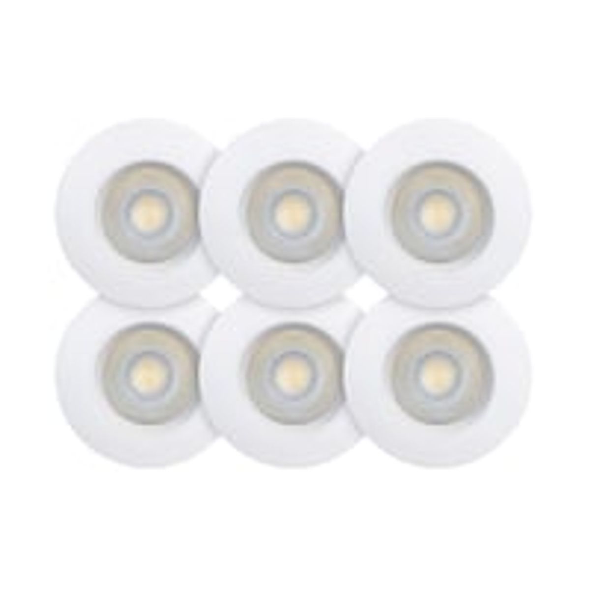 Sabina Low profile CCT 230V 4,9W Inden/Udendrs hvid (6-pak)