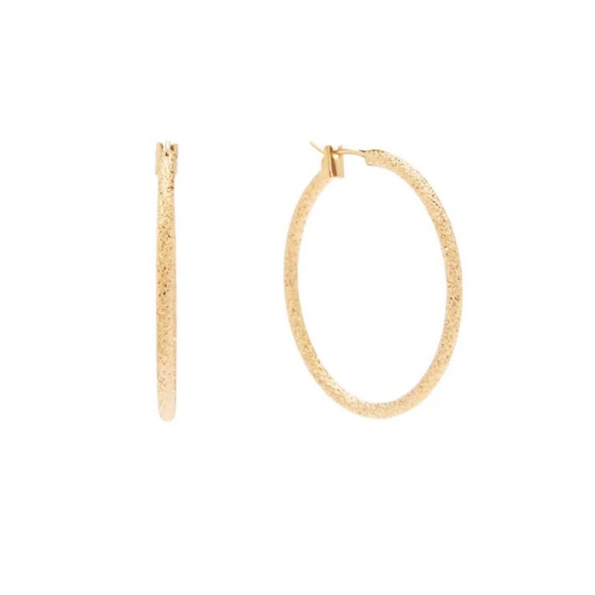 Sable Petit Hoops forgyldt