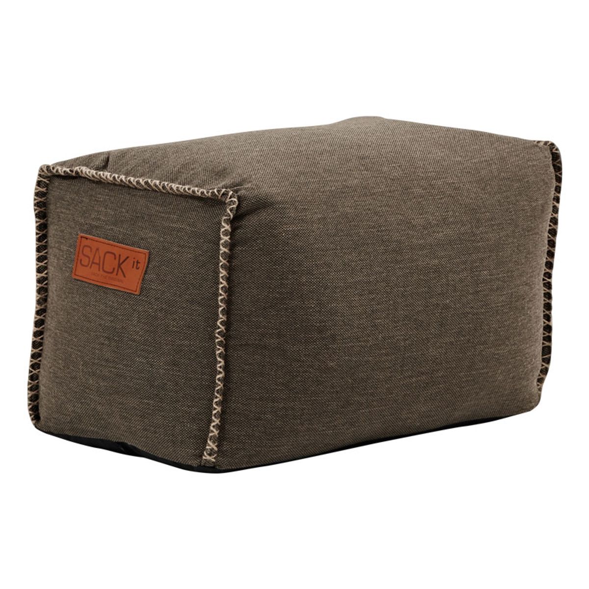 SACKit Cobana Square Pouf - Brun