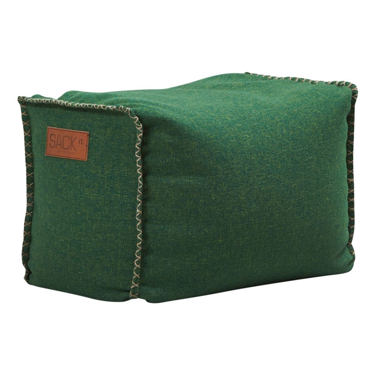 SACKit Cobana Square Pouf - Grøn