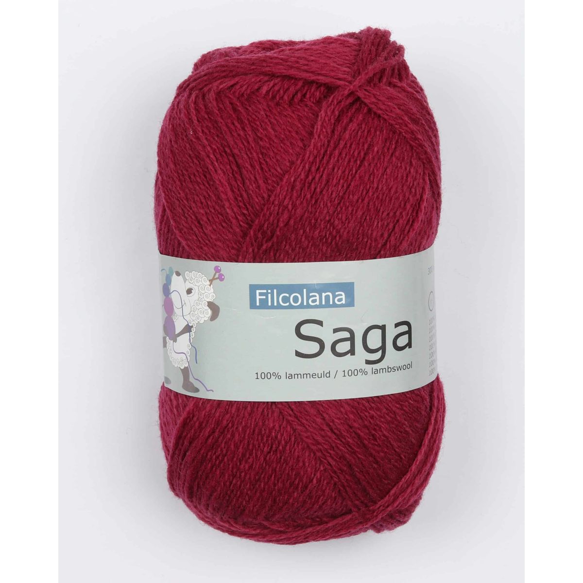 Saga fra Filcolana i mange farver (tyndt uldgarn) - 213 fuchsia - 100% Uld