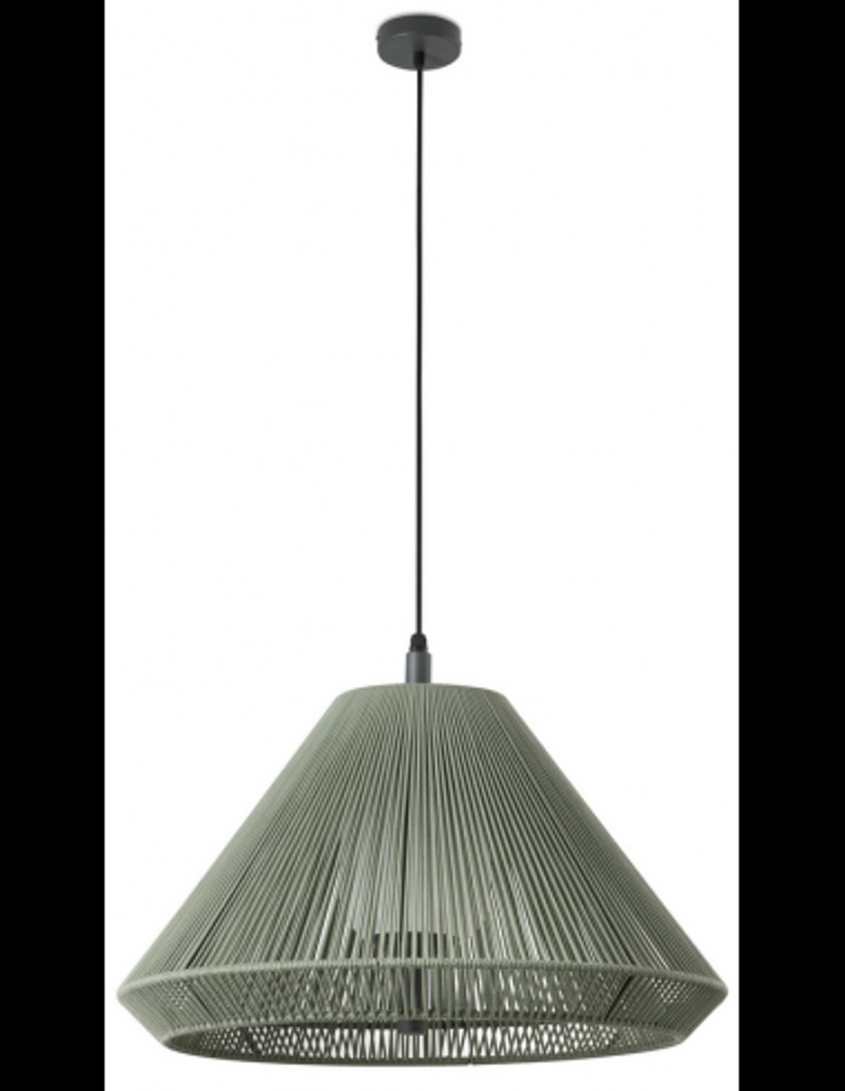 SAIGON Udendørs loftlampe i polyester reb Ø66,5 cm 1 x E27 - Olivengrøn