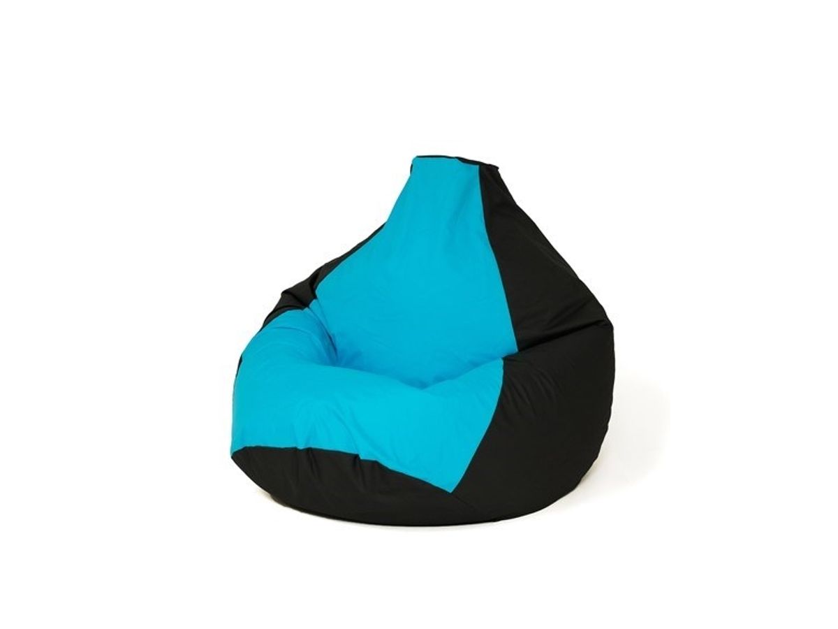 Sako Taske Pouffe Pear Sort Og Blå L 105 X 80 Cm