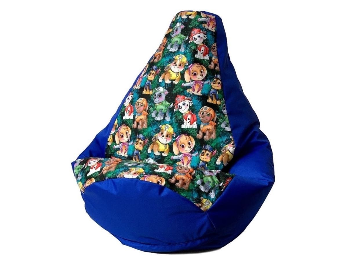 Sako Taske Pouffe Pæreprint Kornblomst-Paw Patrol L 105 X 80 Cm