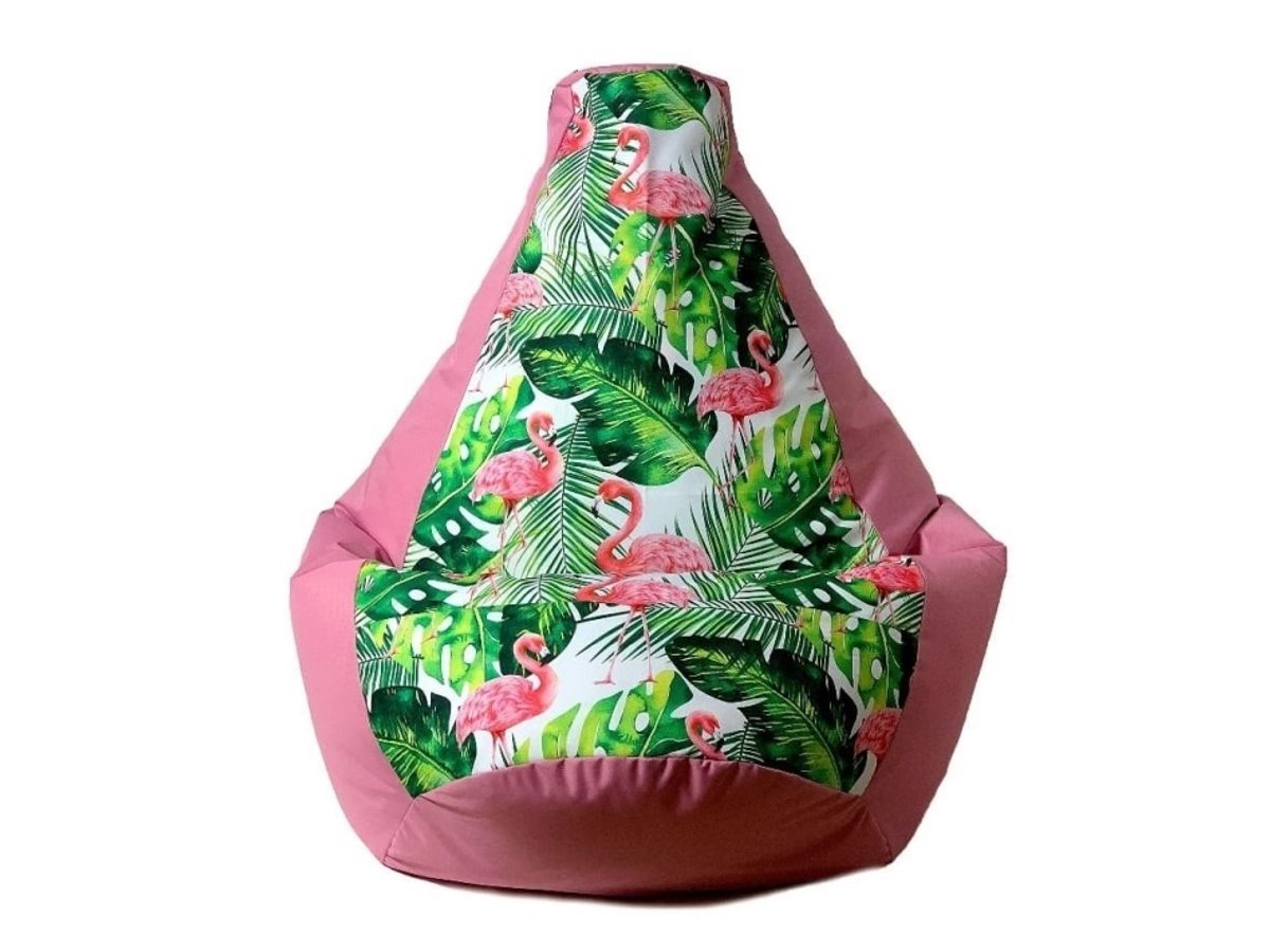 Sako Taske Pouffe Pæreprint Pink-Flammende L 105 X 80 Cm