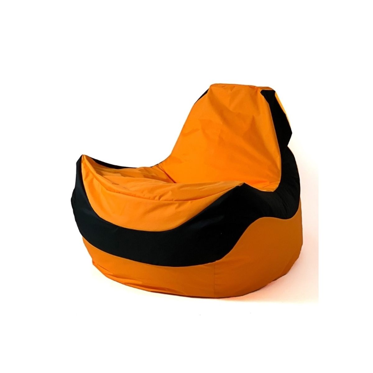 Sako Taske Puf Bolid Orange-Sort Xxl 140 X 100 Cm