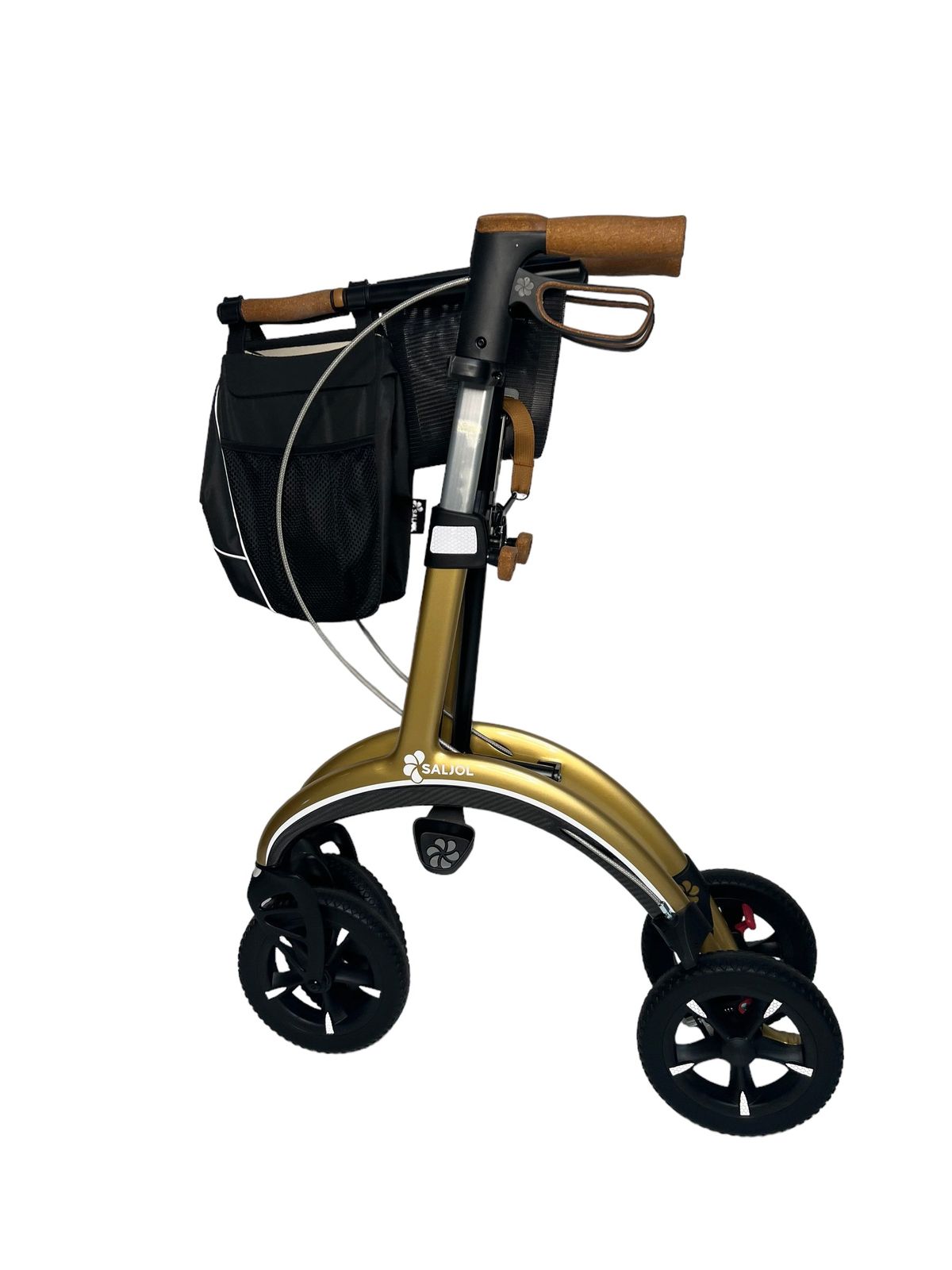 SALJOL "Luksus kulfiber rollator -unikt tysk design og ultra letvægtsrollator. Kun 5,8 kg