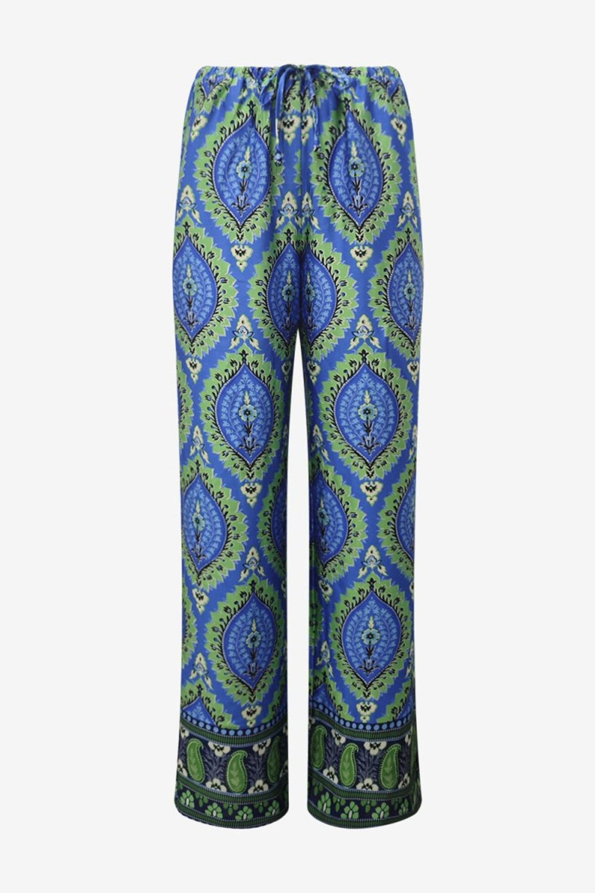 Sally Pants Trisha Blue Print L