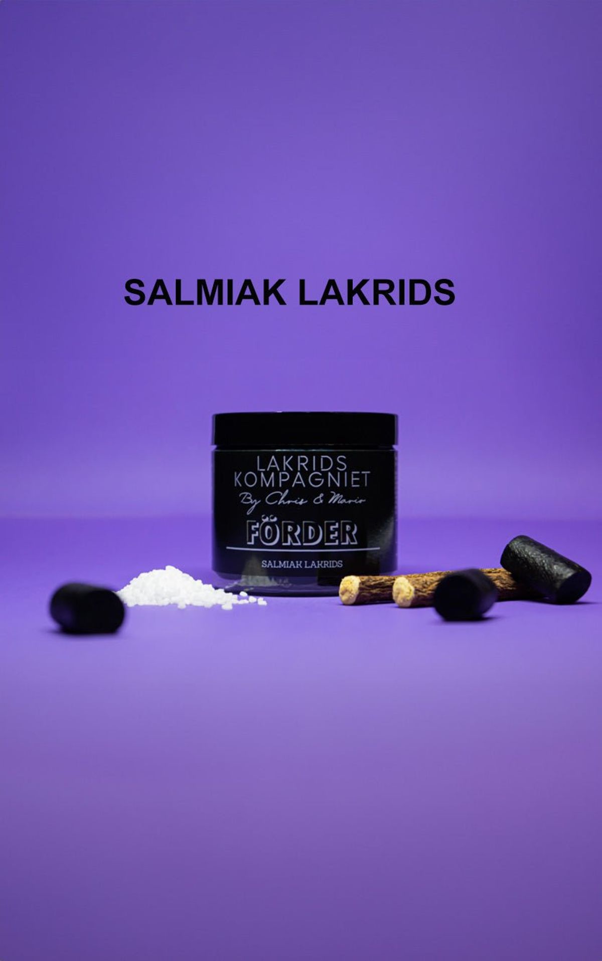 Salmiak lakrids fra DH Wines og Lakridskompagniet