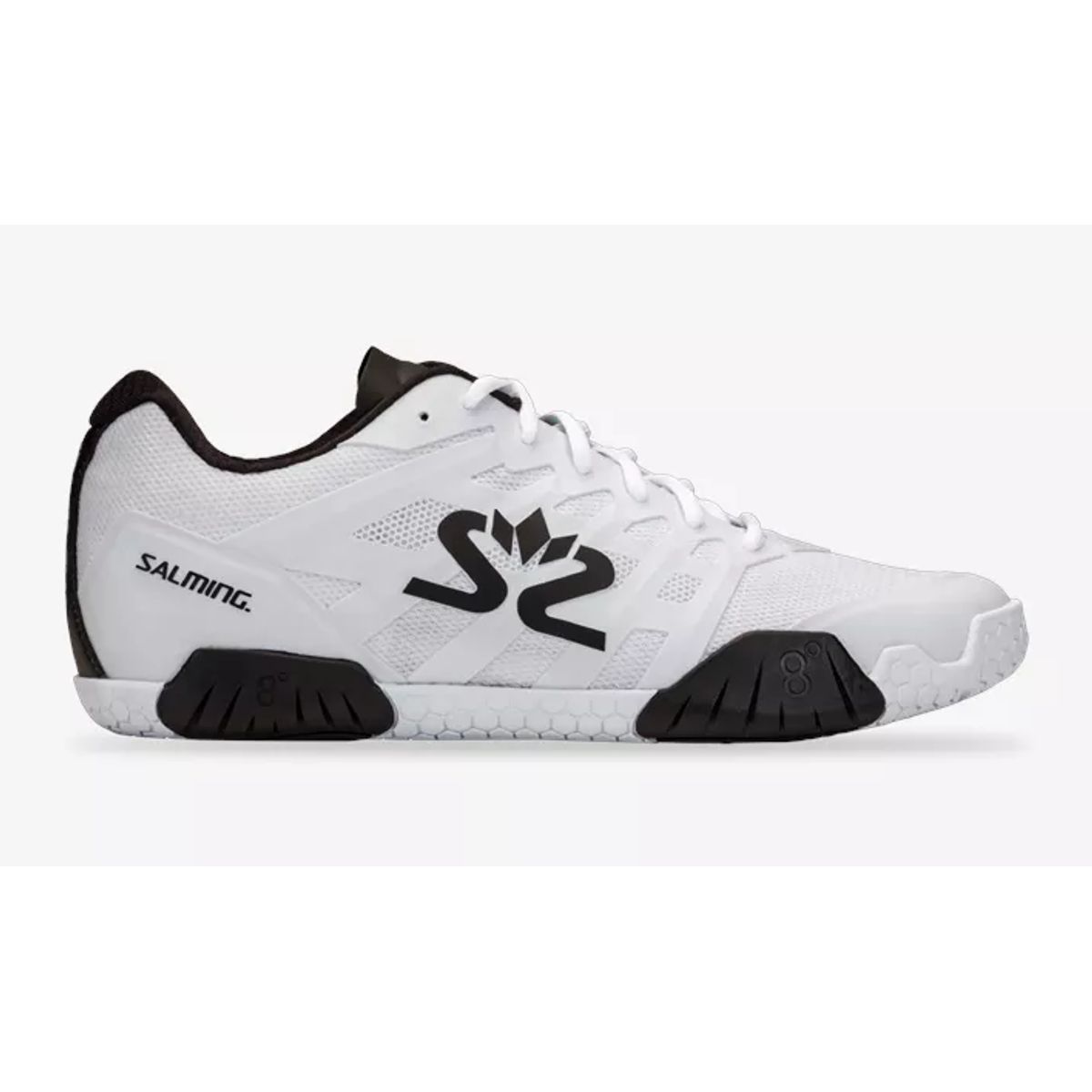 Salming Hawk 2 Squashsko (White-black) - 41 1/3