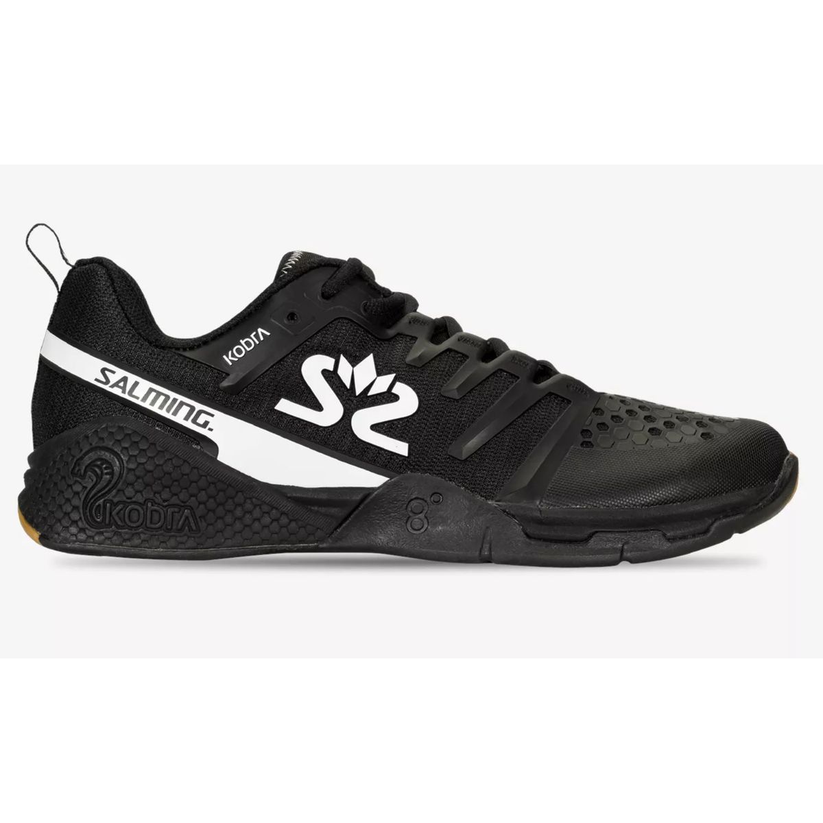 Salming Kobra 3 Squashsko (Black-White) - 45 1/3