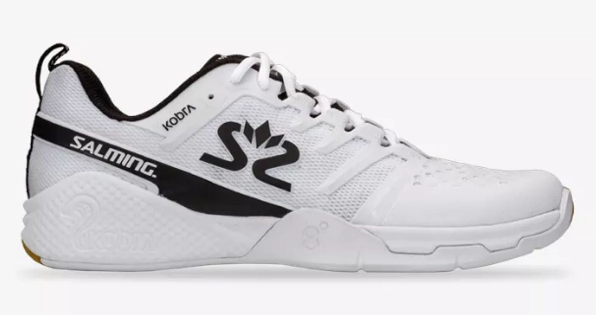 Salming Kobra 3 Squashsko (White-Black) - 40 2/3