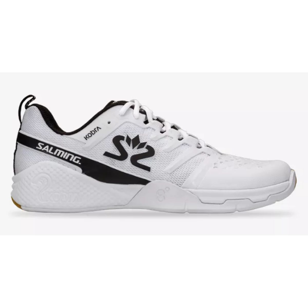 Salming Kobra 3 Squashsko (White-Black) - 45 1/3