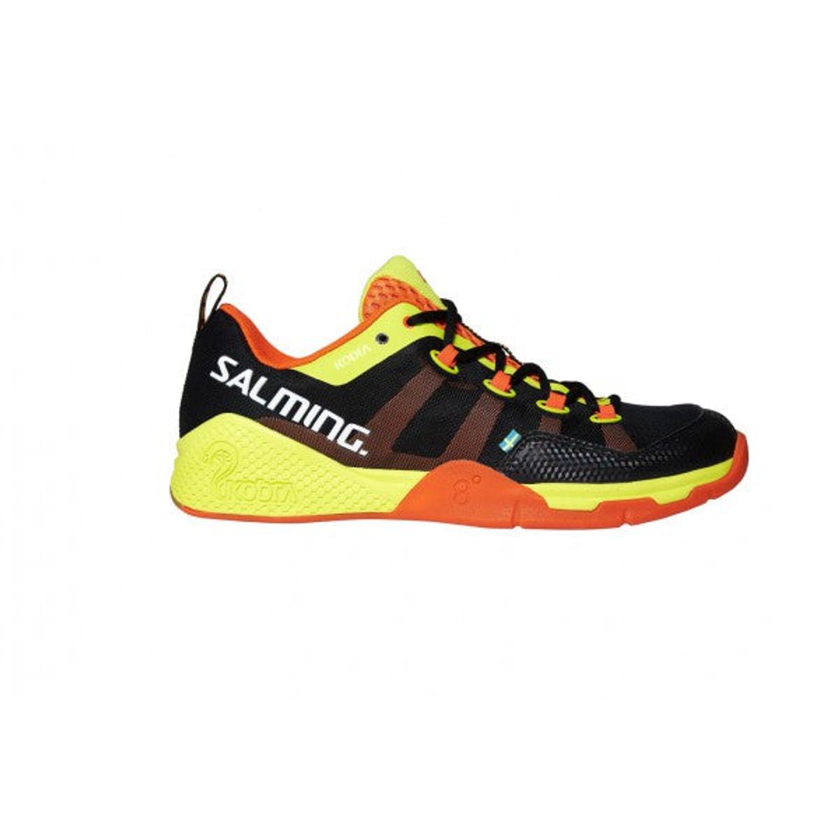 Salming Kobra Squash Shoe (Black-Shockorange) - 40 2/3