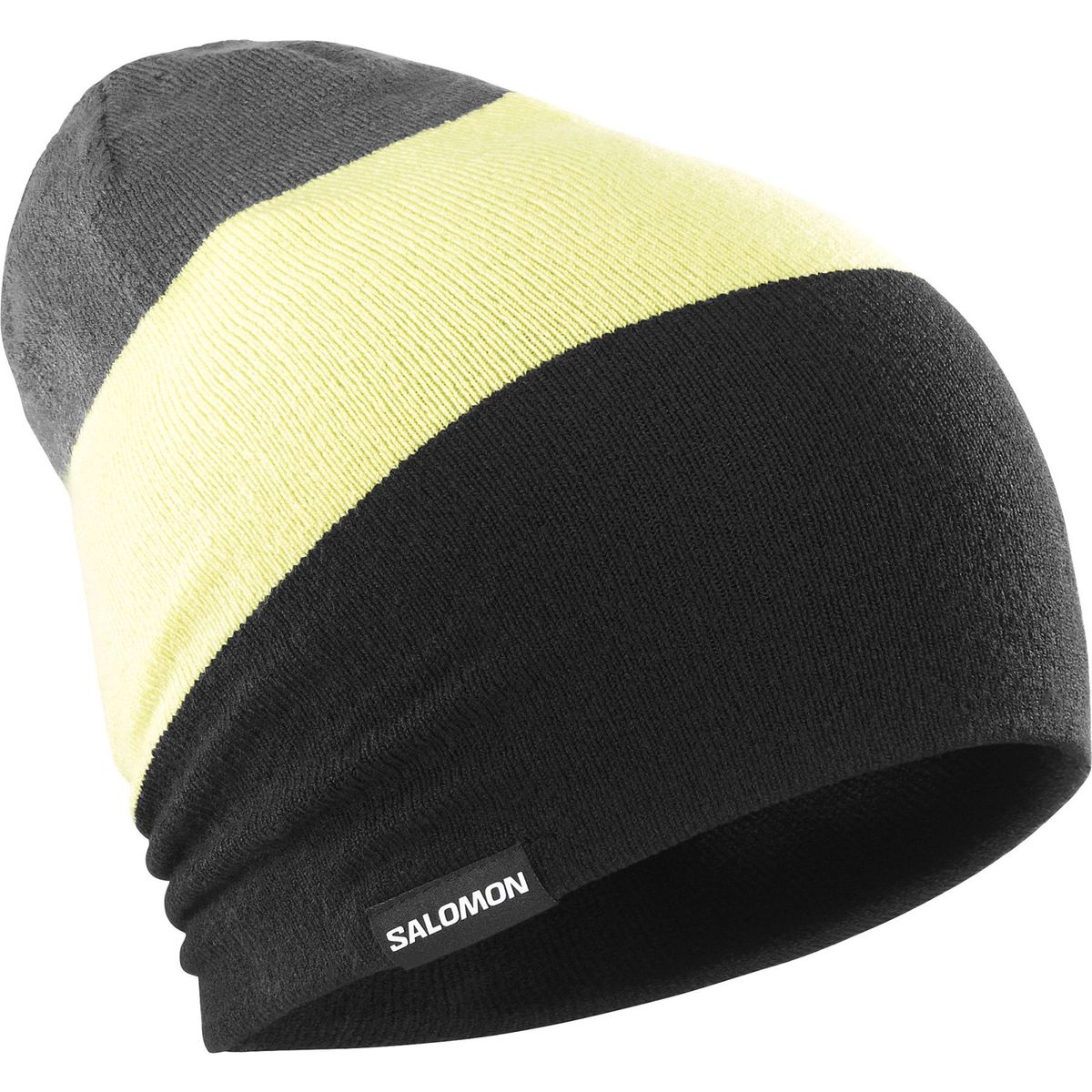 Salomon Flatspin Reversible Beanie, sort/gul