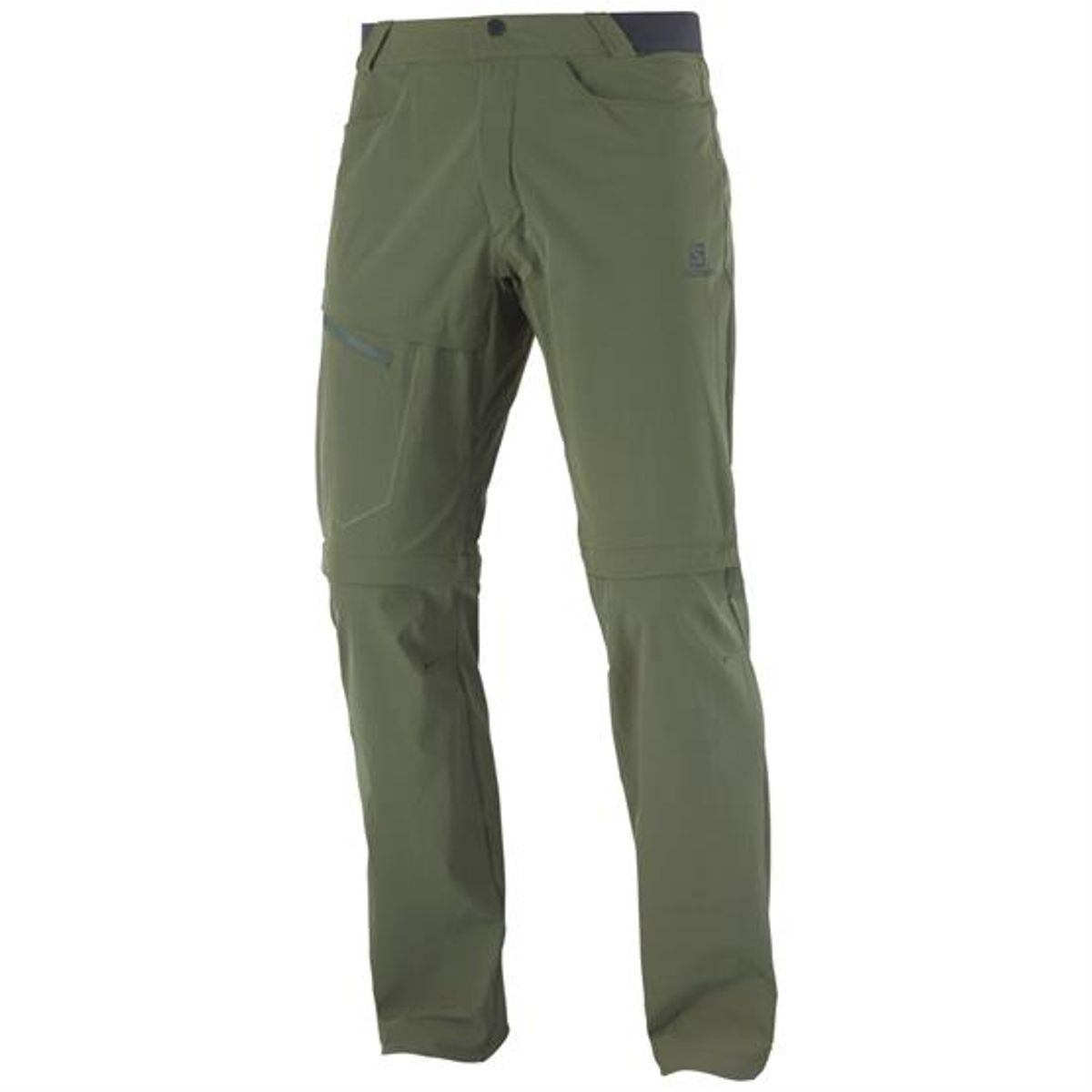 Salomon Wayfarer Zip Off Pants Mens, Forest Night