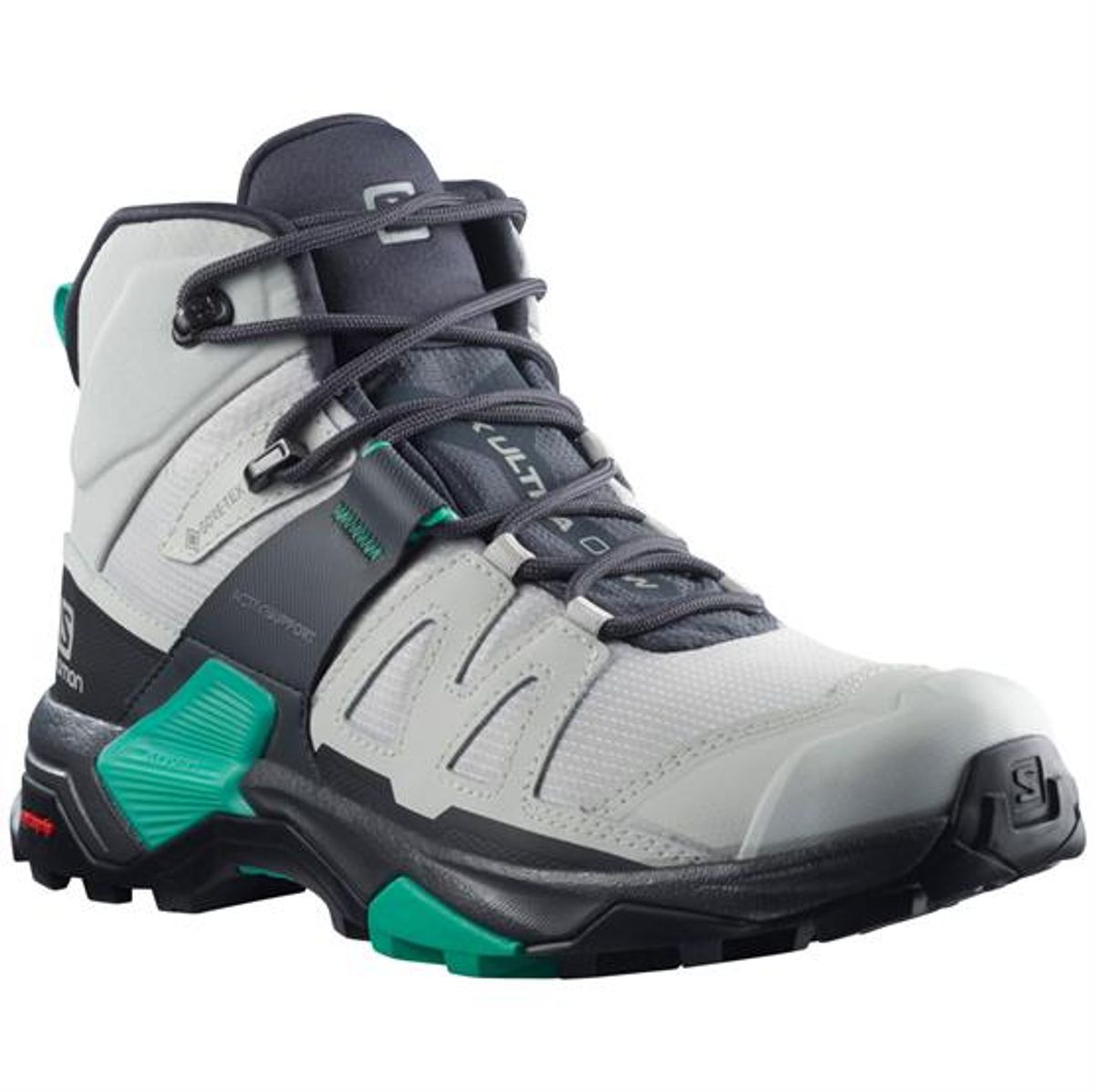 Salomon X Ultra 4 Mid GTX Womens, Lunar Rock / Ebony