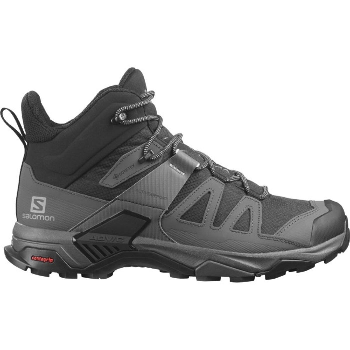 Salomon X Ultra 4 Mid Wide GTX Herre / Mænd, Sort-46 2/3 / UK 11,5 - Vandrestøvler