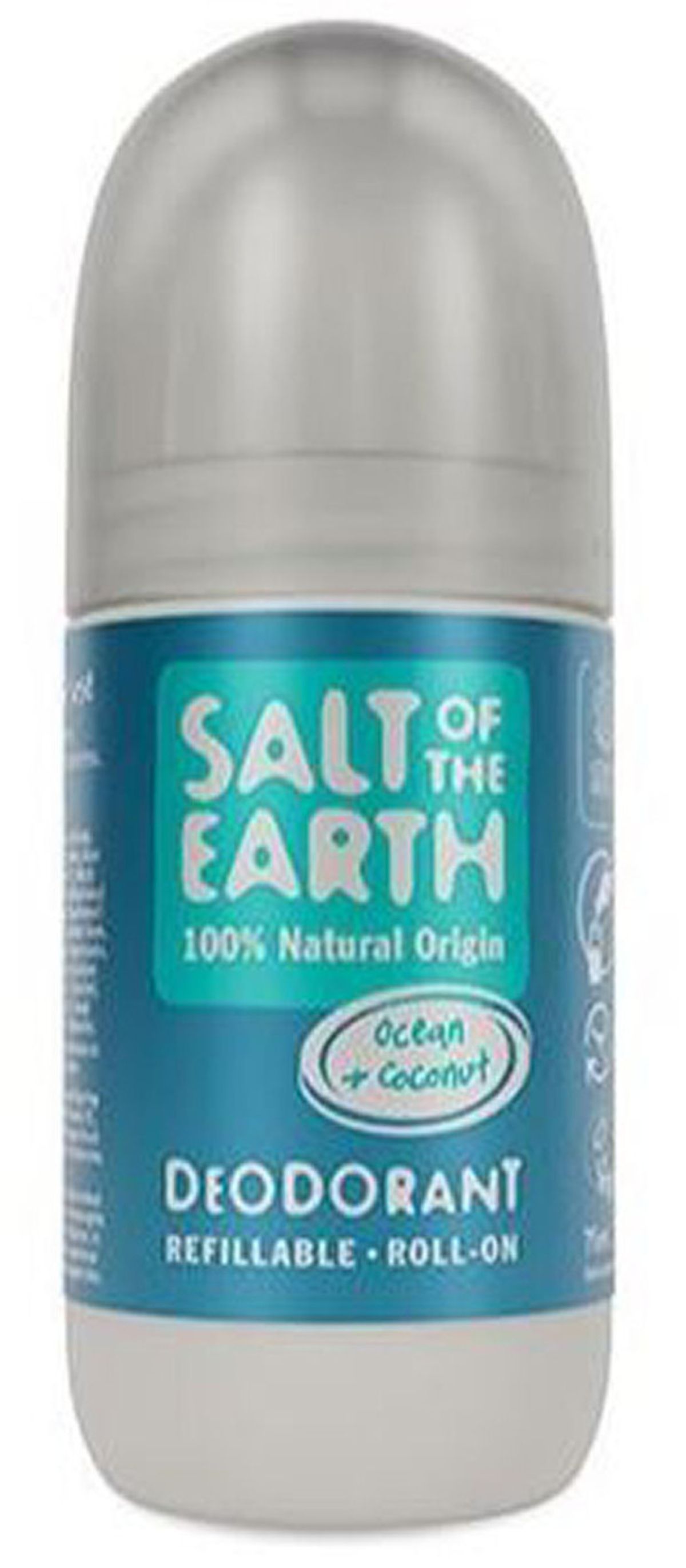 Salt of the earth 100% natural origin roll-on deodorant ocean + coconut 75ml