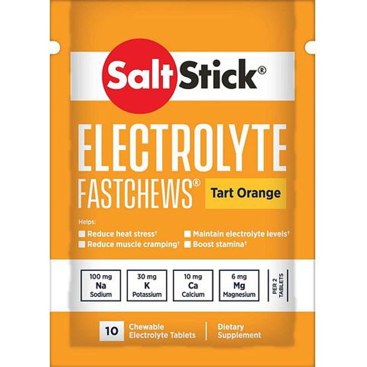 SaltStick Fastchews Orange 10 stk.