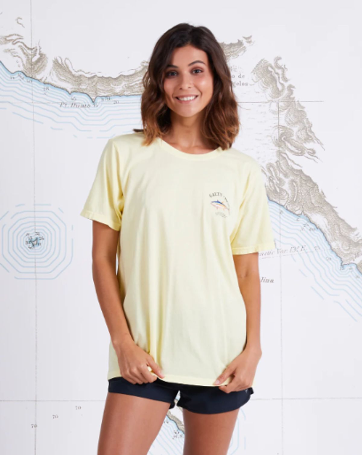 Salty Crew Ahi Mount Boyfriend Tee - Banana