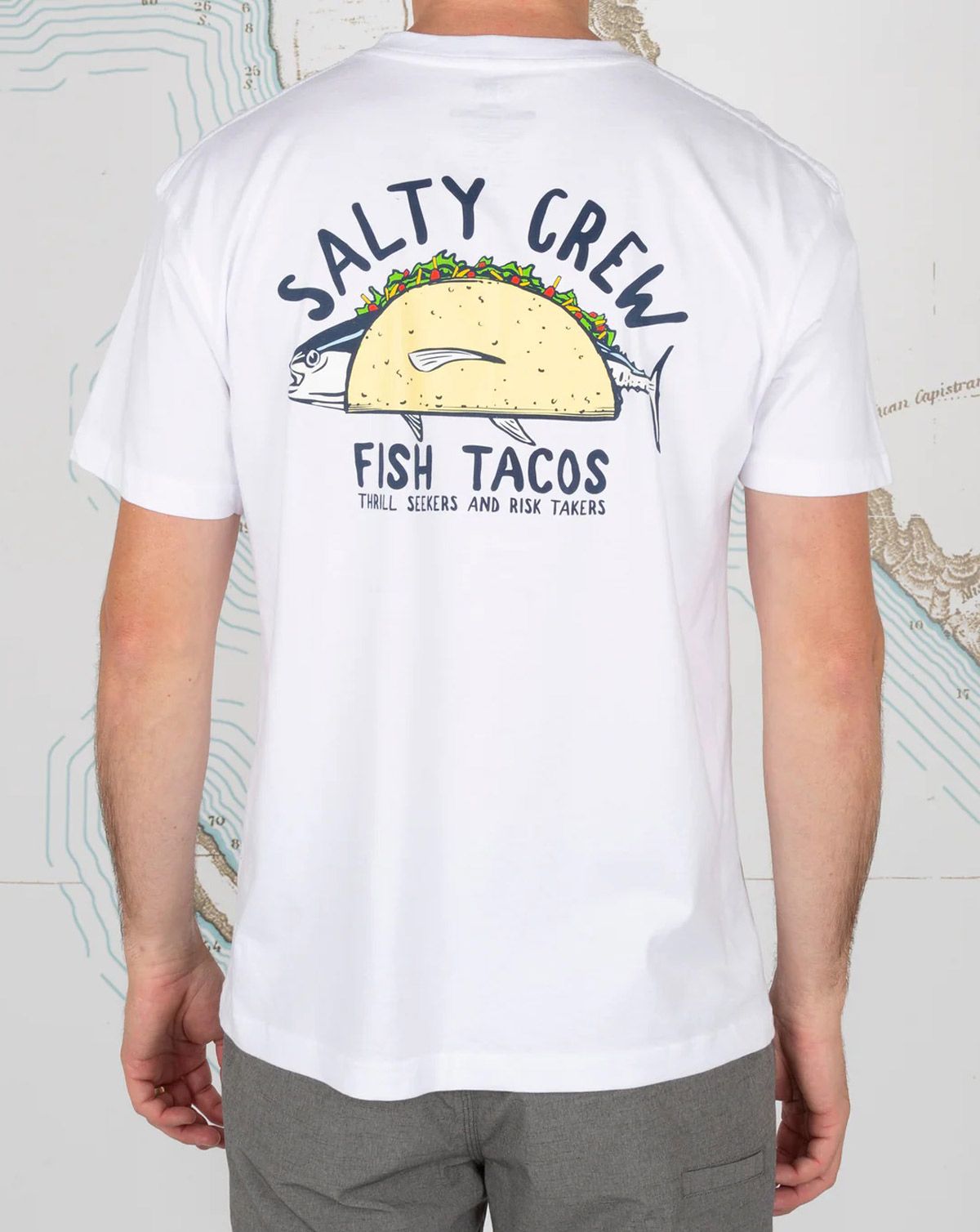 Salty Crew Baja Fresh Premium Kortærmet T-Shirt Hvid