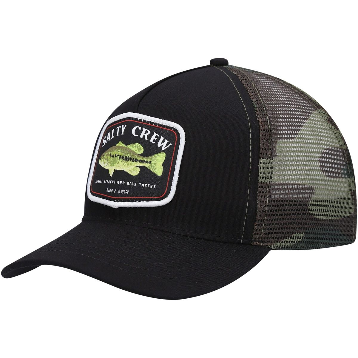 Salty Crew Big Mouth Cap - Sort Camo