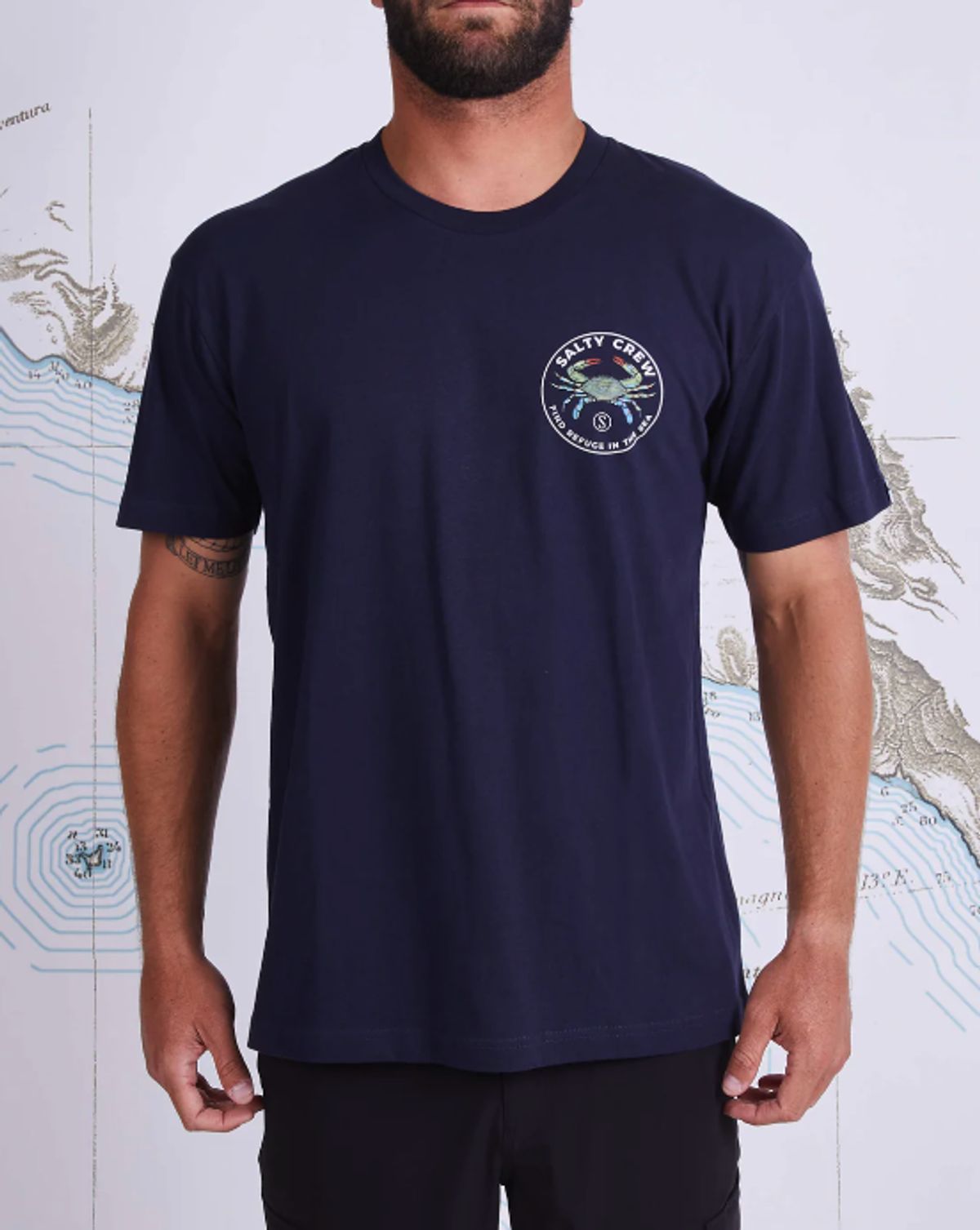 Salty Crew Blue Crabber Premium S/S Tee - Navy