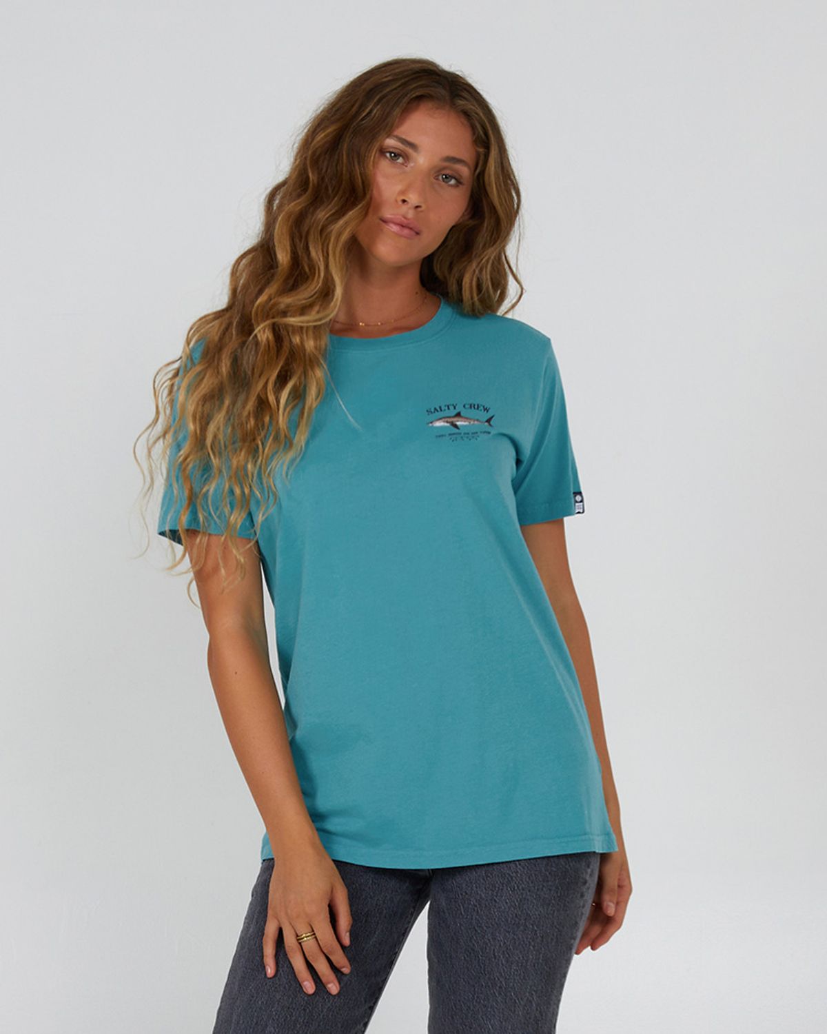 Salty Crew Bruce Boyfriend Tee - Sea Green - M