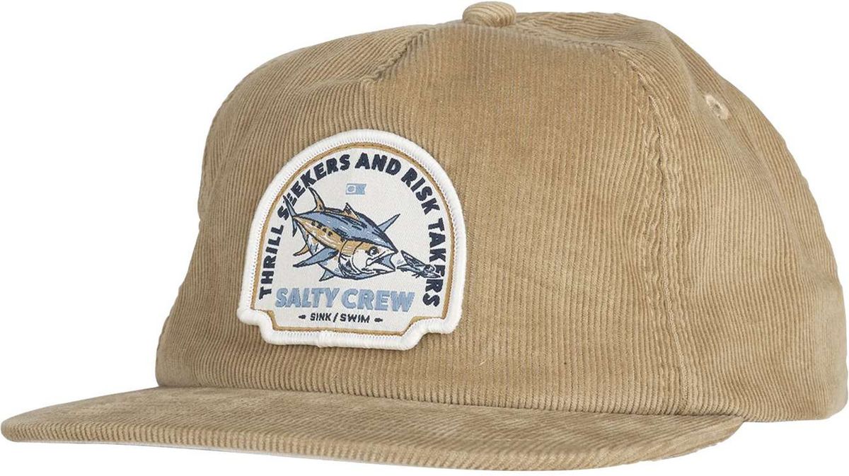 Salty Crew Chaser Cord 5 Panel - Straw Slate