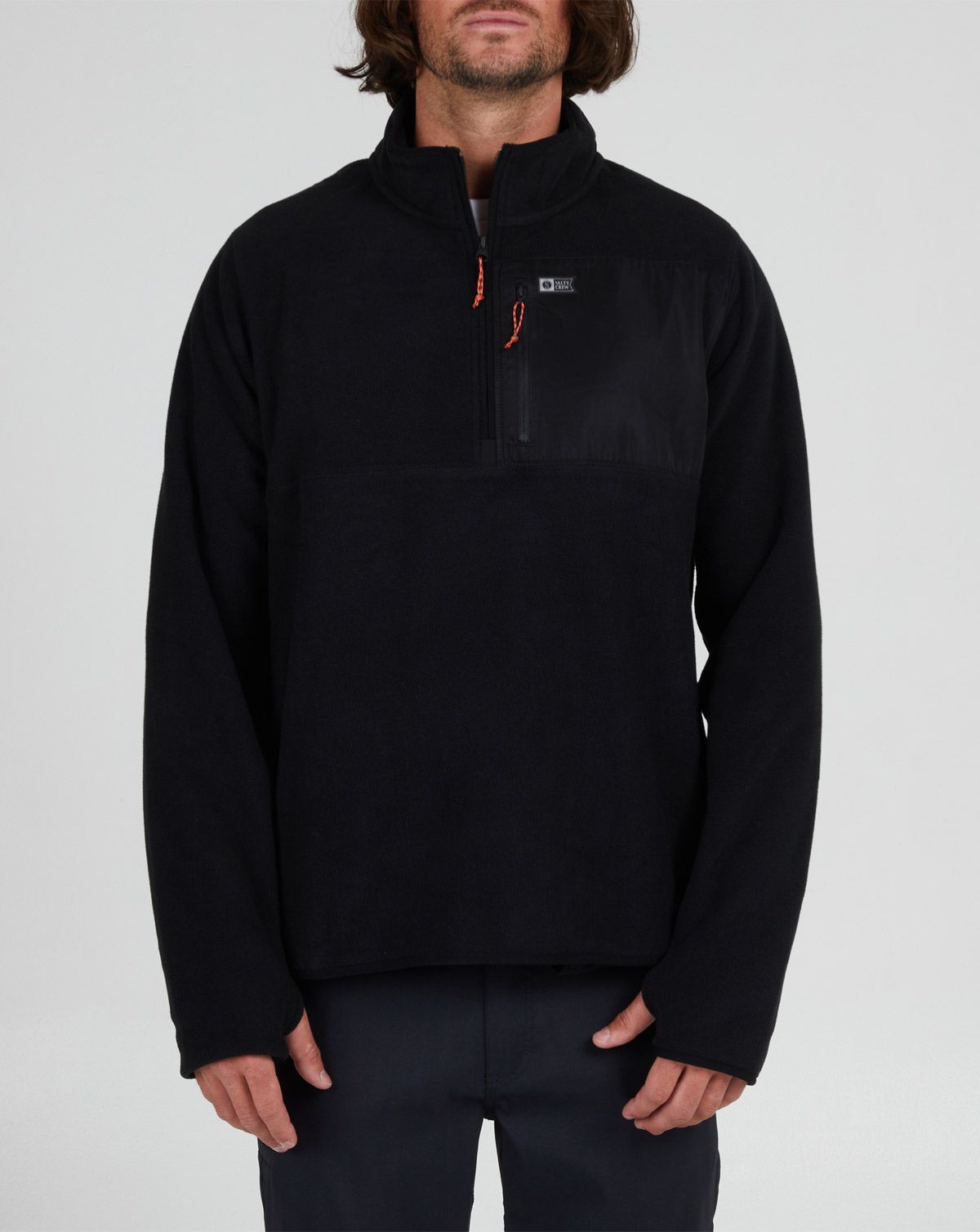 Salty Crew Ebbtide 1/2 Zip Polar Fleecetrøje Sort