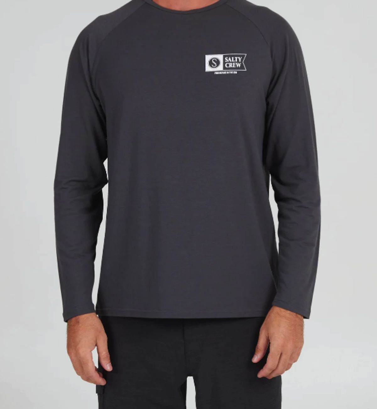 Salty Crew Mariner UV L/S - Charcoal